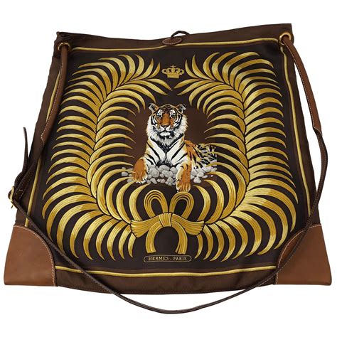 hermes tiger silk bag.